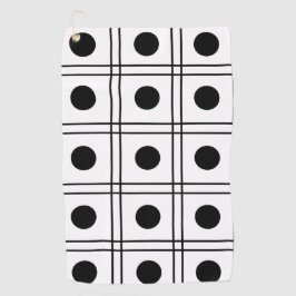 水玉模様ストライプ ゴルフタオル