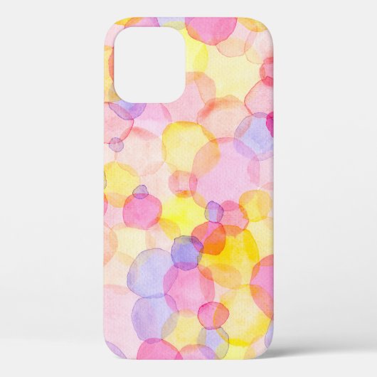 水玉模様スプラッシュカラフル:水彩 Case-Mate iPhoneケース (裏面)