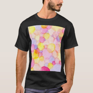 水玉模様スプラッシュカラフル：水彩 Tシャツ