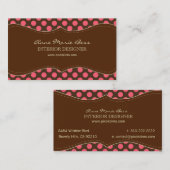 水玉模様ズラズベリーチョコレート名刺 名刺 (正面/裏面)