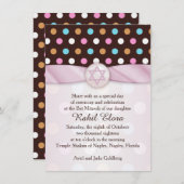 水玉模様ズ、スターオブデイビッドバルミツワー招待状 招待状 (正面/裏面)