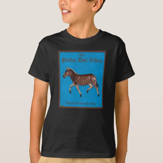 水玉模様ゼブライングリッシュパブ Tシャツ (正面)