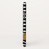 水玉模様ゼブラエレガント模様モノグラム Case-Mate iPhoneケース (裏面/右)