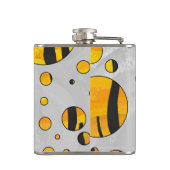 水玉模様タイガーブラックアンドオレンジプリント フラスク (裏面)