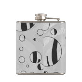 水玉模様タイガーブラックアンドホワイトプリント フラスク (裏面)