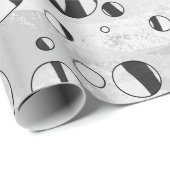 水玉模様タイガーブラックアンドホワイトプリント ラッピングペーパー (ロールコーナー)