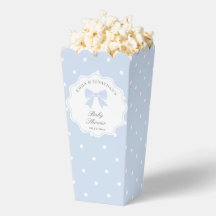 水玉模様ダスティブルーボウクラシックボーイベビーシャワー