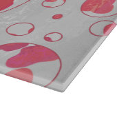 水玉模様ダルマチアンピンクアンドホワイト カッティングボード (角)