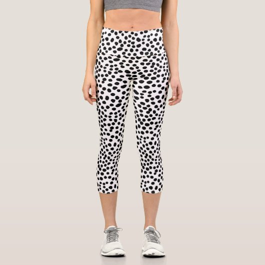 水玉模様ダルマチア101 カプリレギンス (正面)