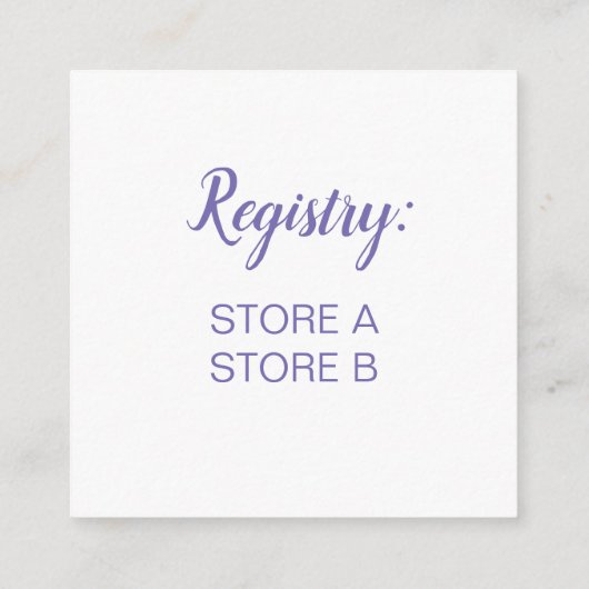 水玉模様ティーポットアフタヌーンティーブライダルベビーシャワー エンクロージャーカード (裏面)