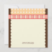 水玉模様ティーポットブライダルシャワー招待状 招待状 (裏面)