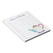 水玉模様ティーポット茶パーティー茶ポット一覧へ ノートパッド (アングル)