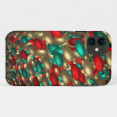 水玉模様テクスチャ抽象芸術フラクタル芸術 Case-Mate iPhoneケース (裏面(横))