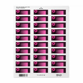 水玉模様デイジーピ結婚ンク ラベル (フルシート)