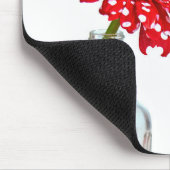 水玉模様デイジー付引用文 マウスパッド (コーナー)