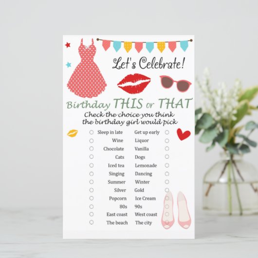 水玉模様ドレス誕生日このゲームまたはそのゲーム (スタンド正面)