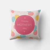 水玉模様ハッピーマザーズデイ |装飾用クッション クッション (裏面)