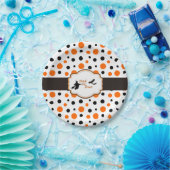 水玉模様ハローエン紙プレート7" ペーパープレート (パーティー)