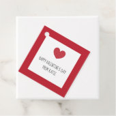 水玉模様ハートギフトラベルfor Valentine's Day フェイバータグ (インサイチュ)