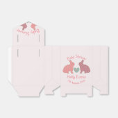 水玉模様バニー フェイバーボックス (折り畳みなし)