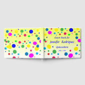 水玉模様バブルバルーンキンセアニラゲストブック ゲストブック (全面)