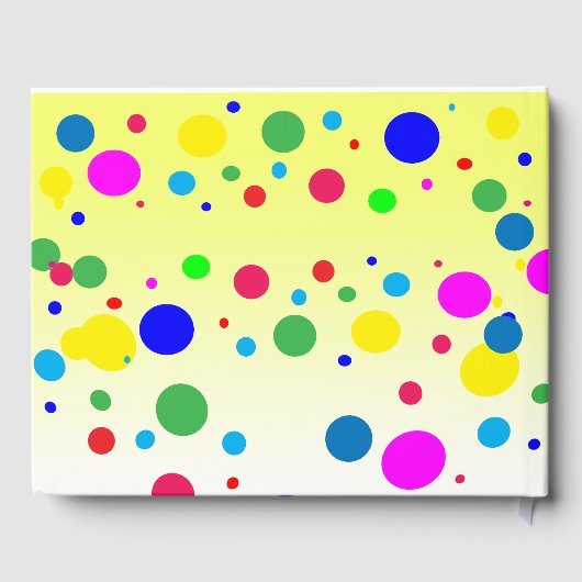 水玉模様バブルバルーンキンセアニラゲストブック ゲストブック (裏面)