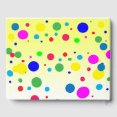 水玉模様バブルバルーンバースデーパーティーゲストブック ゲストブック (裏面)