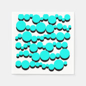 水玉模様バブル スタンダードカクテルナプキン (正面)