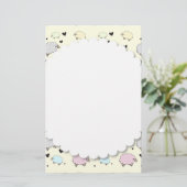 水玉模様パステルシープ 便箋 (スタンド正面)