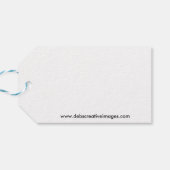 水玉模様パターンとのメリークリスマス ギフトタグ (裏面横)