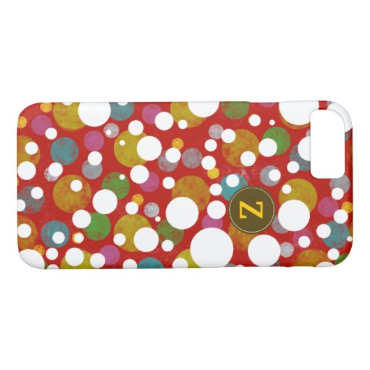 水玉模様パターンカスタムZの色 Case-Mate iPhoneケース (裏面(横))