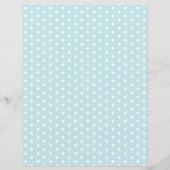 水玉模様パターンパステルブルースクラップブック紙 (正面)