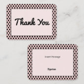 水玉模様パターンフラットノートカード ノートカード (正面/裏面)