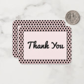 水玉模様パターンフラットノートカード ノートカード (正面/裏面インサイチュ)