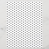 水玉模様パターン白黒スクラップブック紙 (正面)