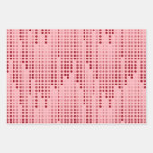 水玉模様パターン（の模様が）ある行列 ラッピングペーパーシート (正面3)