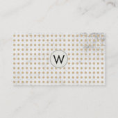 水玉模様パターン/グレンジテクスチャ 名刺 (裏面)