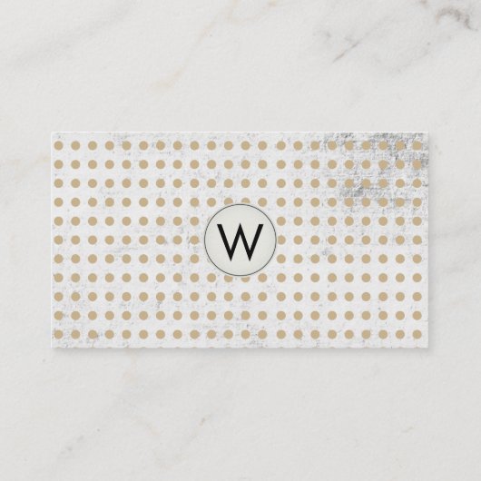 水玉模様パターン/グレンジテクスチャ 名刺 (裏面)