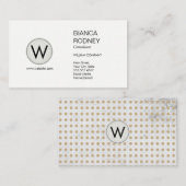 水玉模様パターン/グレンジテクスチャ 名刺 (正面/裏面)