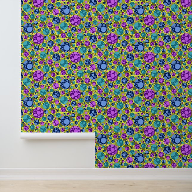 水玉模様パターン(ピンクブルーティール（緑がかった色）) - 壁紙 (アプリケーション)