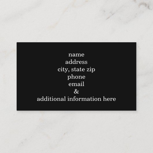 水玉模様パーソナライズされたカスタマイズ 名刺 (裏面)