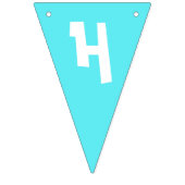 水玉模様パーティーハットハッピーバースデーお祝い バンティングフラッグ (第2の旗)