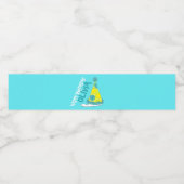 水玉模様パーティーハットハッピーバースデーお祝い ペットボトルラベル (シングルラベル)