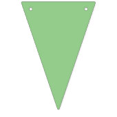 水玉模様パーティーバナー(セージグリーン&パステルピンク) バンティングフラッグ (第2の旗)