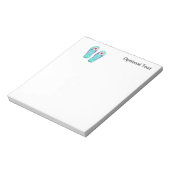 水玉模様ビーチサンダル ノートパッド (回転)