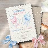 水玉模様ピンクブルーボウミルクボトル性発現 招待状