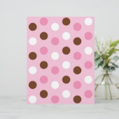 水玉模様ピンクホワイトベビースクラップブック紙 (スタンド正面)