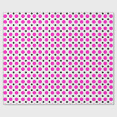 水玉模様ピンク ラッピングペーパー (フラット)