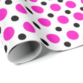 水玉模様ピンク ラッピングペーパー (ロールコーナー)