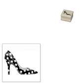 水玉模様ファッションスチレット靴 ラバースタンプ (押印)